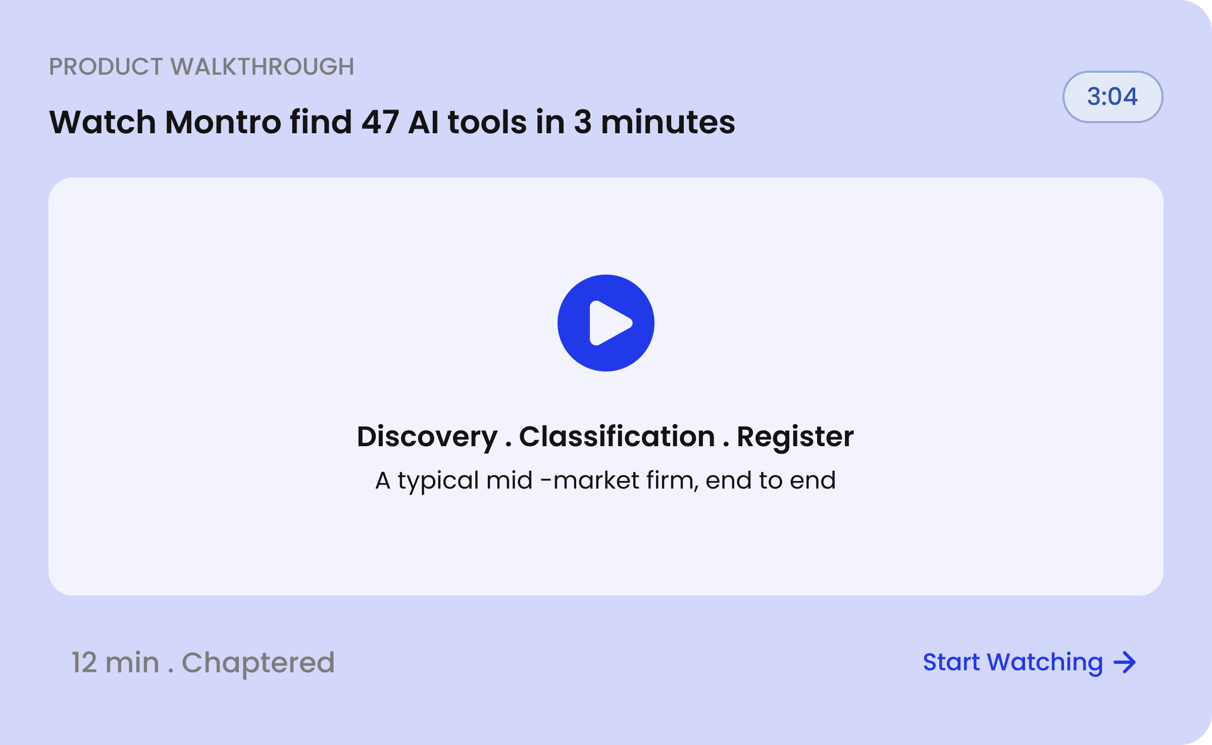 Product walkthrough preview